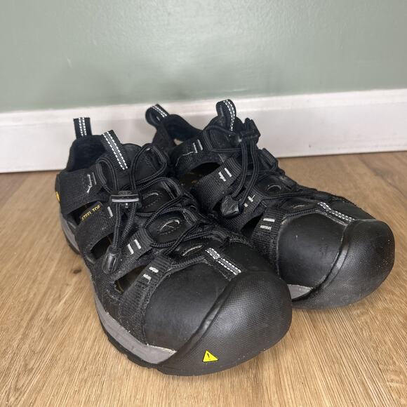 KEEN Utility Men’s 9 D Atlanta II Cooler Size Black Steel Toe Men Shoes Sandals - Picture 1 of 11